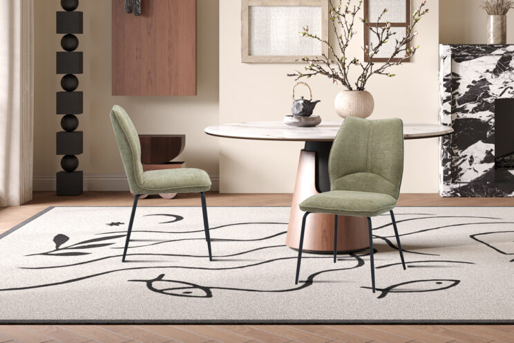 Chaise en tissu "Lara" - Image 3