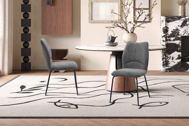 Chaise en tissu "Lara" - Image 3