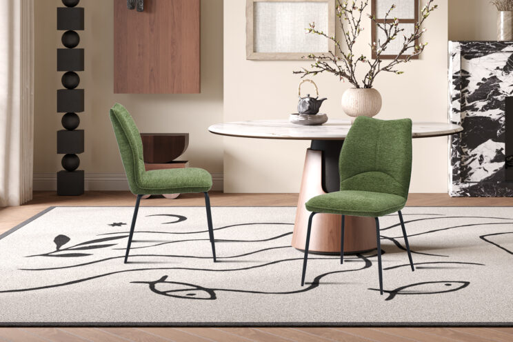 Chaise en tissu "Lara" - Image 3