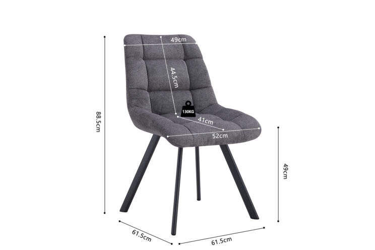 Chaise en tissu "Lizzy" - Image 10