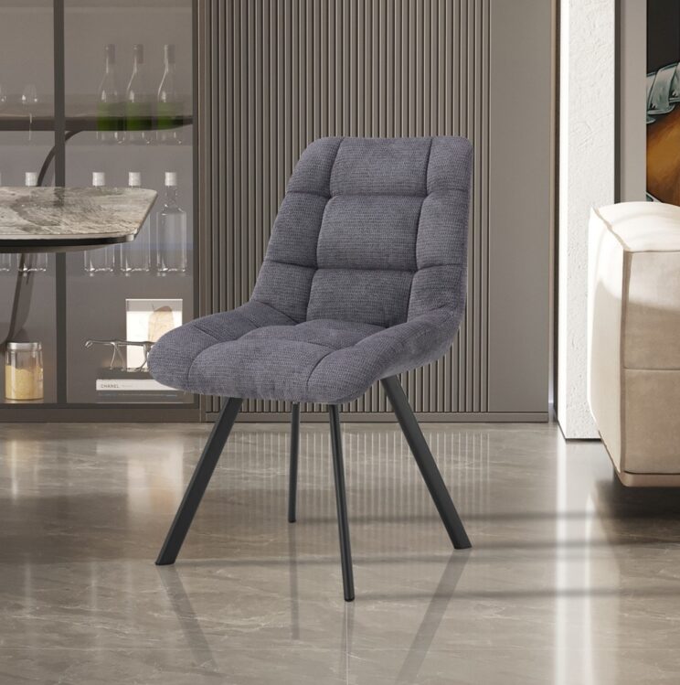 Chaise en tissu "Lizzy"