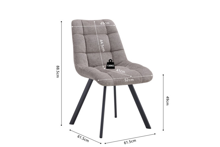 Chaise en tissu "Lizzy" - Image 10