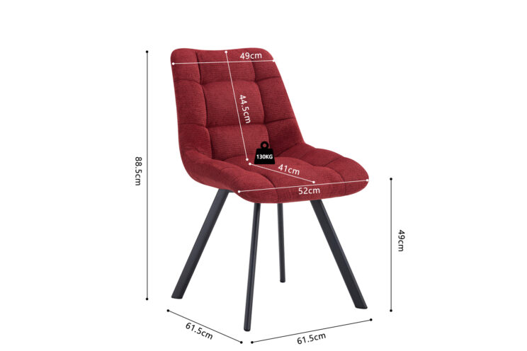 Chaise en tissu "Lizzy" - Image 10