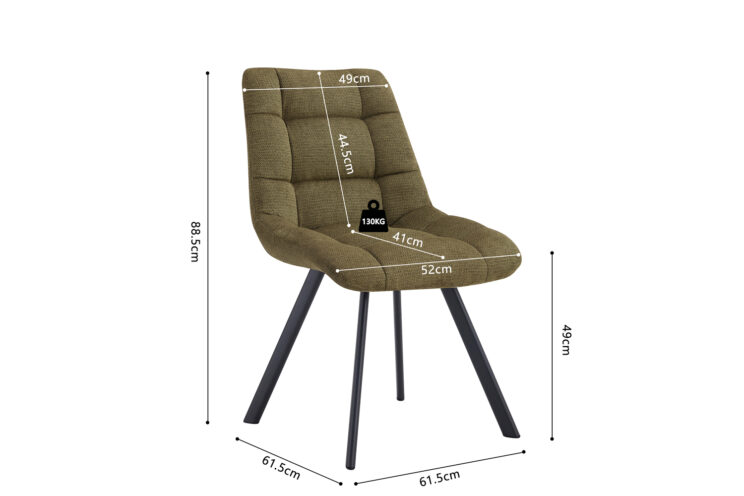 Chaise en tissu "Lizzy" - Image 10