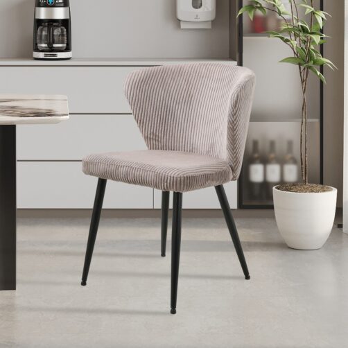 Chaise en velours côtelé "Tornado"