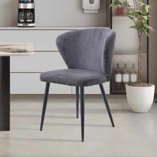 Chaise en velours côtelé "Tornado"