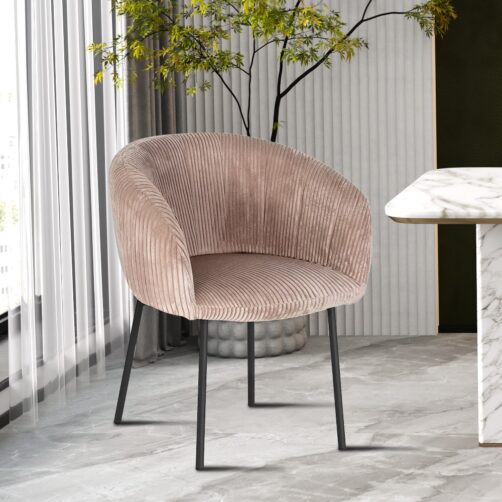 Chaise en velours côtelé "Sevilla"