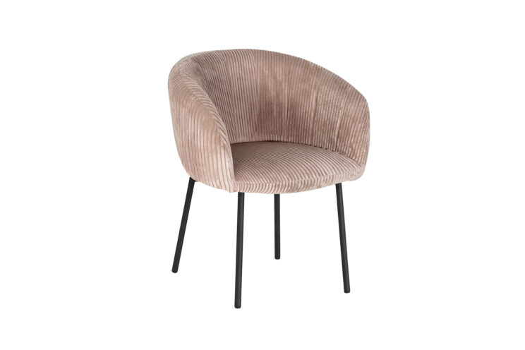Chaise en velours côtelé "Sevilla" - Image 4