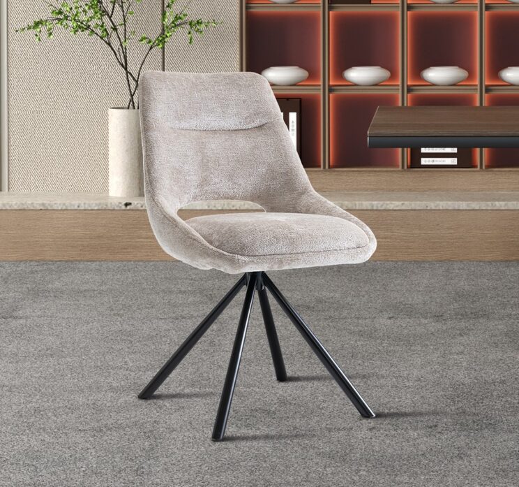 Chaise en tissu "Dante"