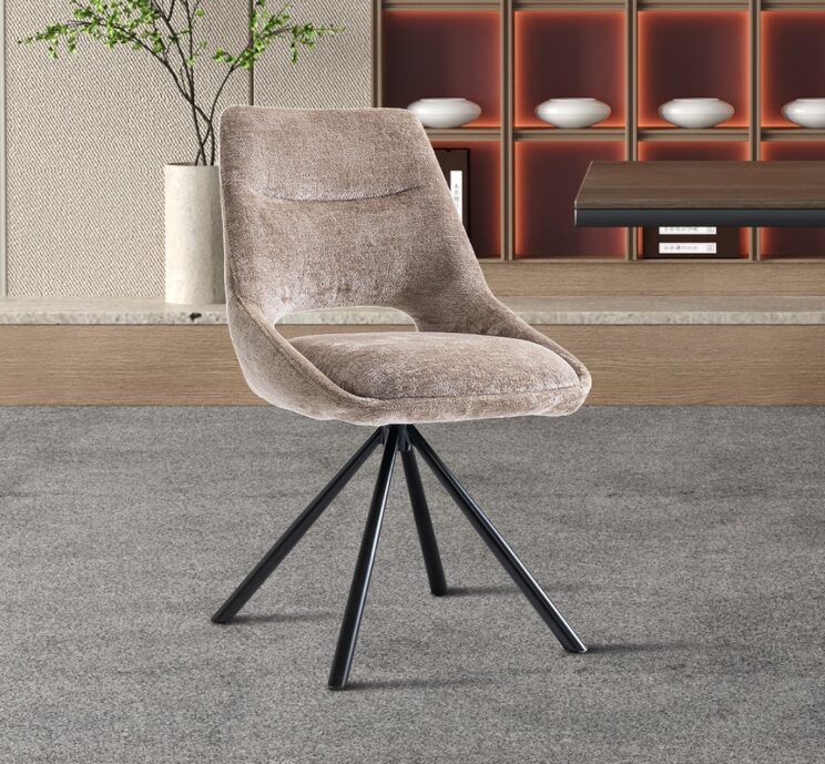 Chaise en tissu "Dante"