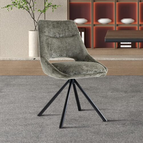 Chaise en tissu "Dante"