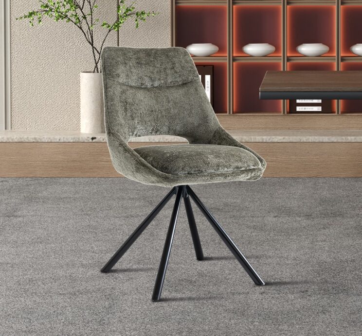 Chaise en tissu "Dante"