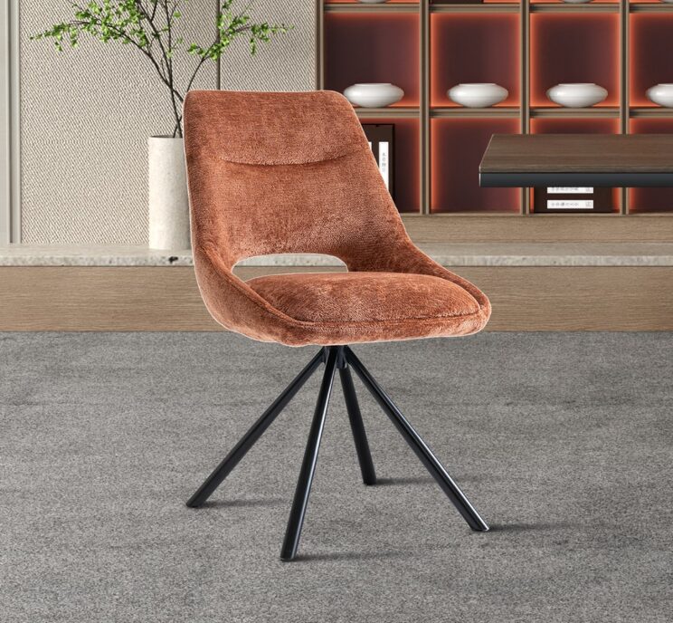 Chaise en tissu "Dante"