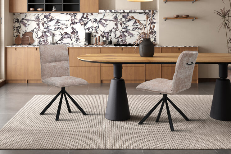 Chaise pivotante en tissu "Jack" - Image 2