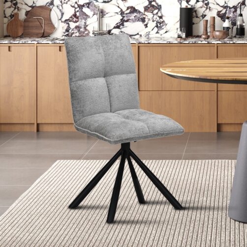 Chaise pivotante en tissu "Jack"