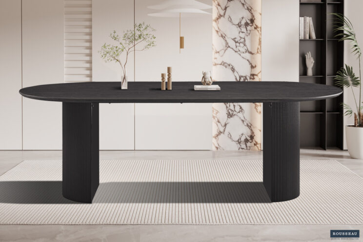 Table 'Lagos' 220 cm ovale Décor brun foncé - Image 2