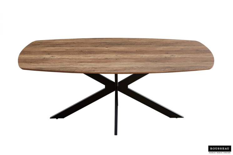 Table 'Aziz' 200 cm ovale en décor manguier - Image 3