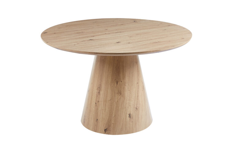 Table 'Tigo' 120 cm Ronde Décor Chêne Ancien - Image 4