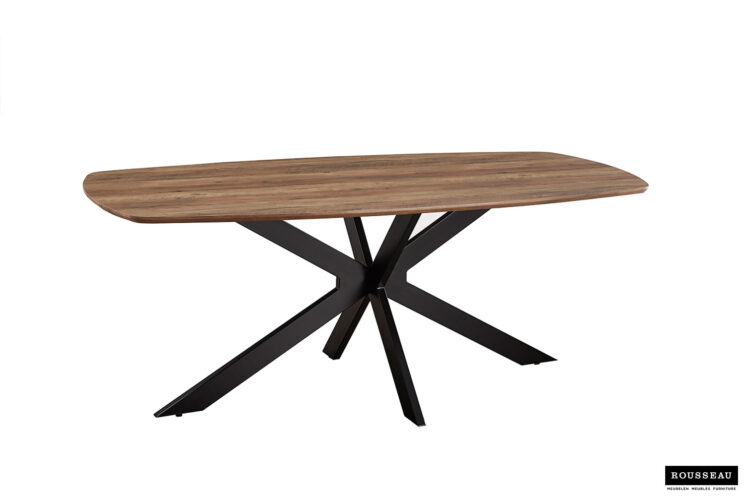 Table 'Aziz' 200 cm ovale en décor manguier - Image 4