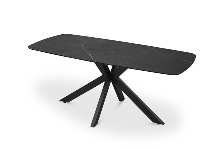 Table 'Apollo' 180 cm ovale en pierre noire danoise - Image 5