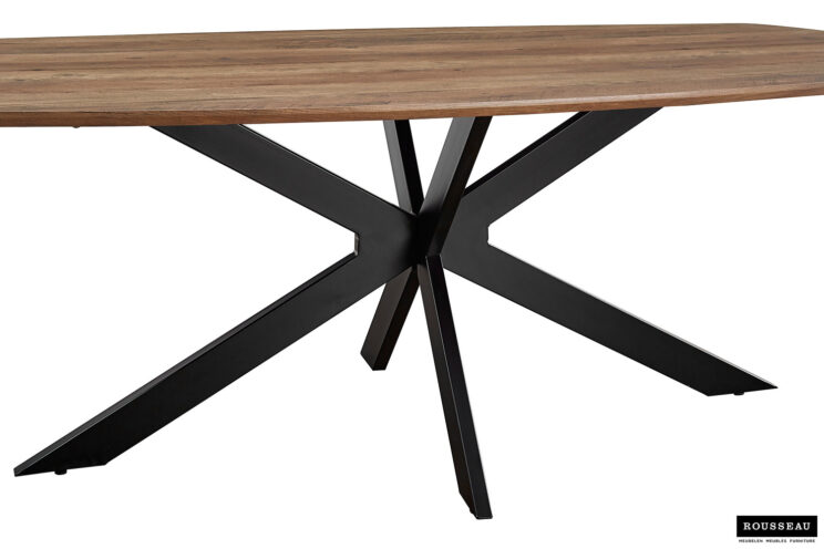 Table 'Aziz' 200 cm ovale en décor manguier - Image 6