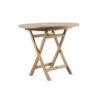 Table ronde pliable en teck 90 cm