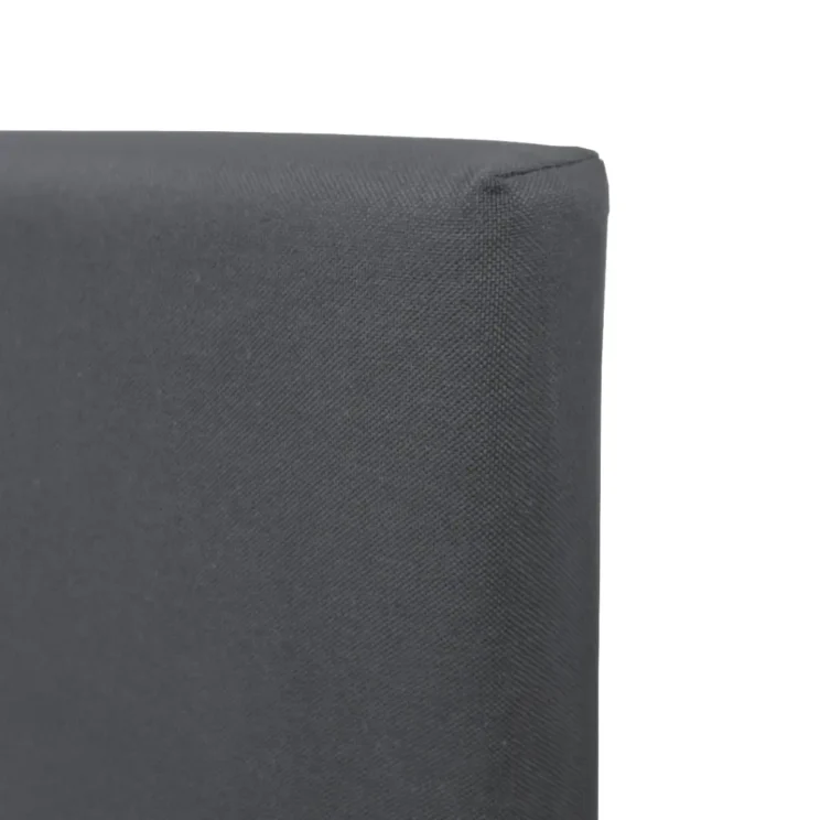 Lit coffre en tissu gris "Qina" 90*200 - Image 2