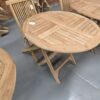 Table ronde pliable en teck 90 cm - Image 3