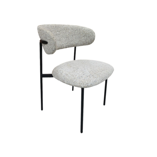 Chaise en tissu gris "Murcia"