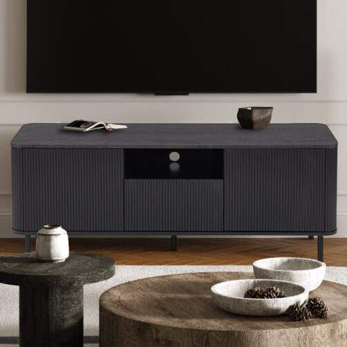Meuble TV 'Lagos' 140 cm Décor Marron Foncé