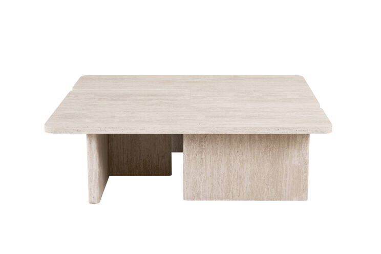 Table basse 'Arallo' décor travertin beige - Image 3