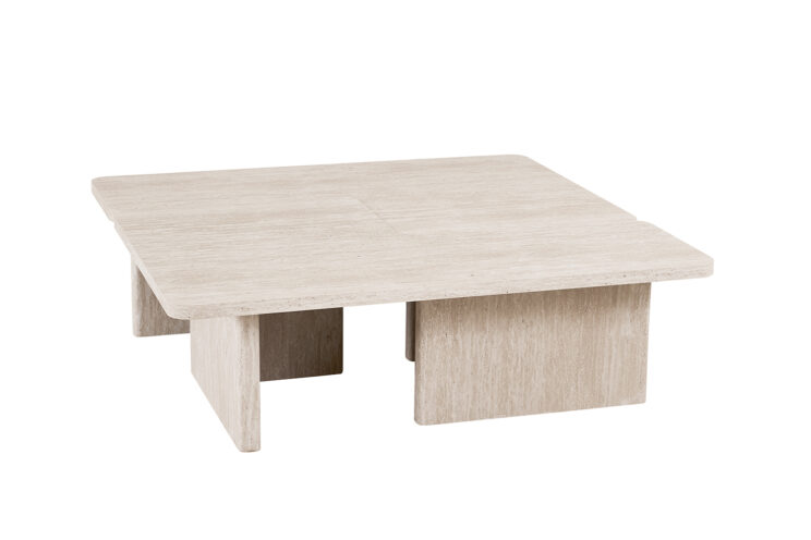 Table basse 'Arallo' décor travertin beige - Image 4
