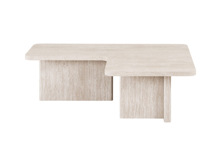 Table basse 'Arallo' décor travertin beige - Image 6