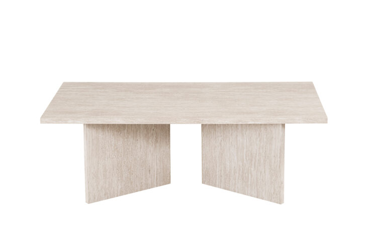 Table basse 'Litar' décor travertin beige - Image 3