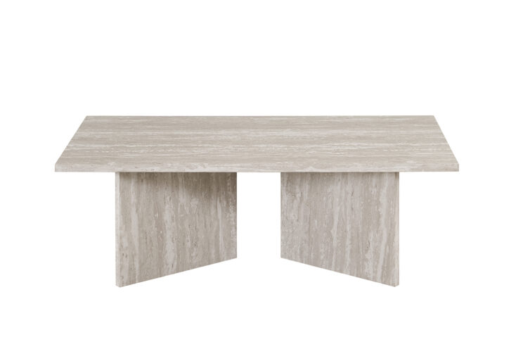 Table basse 'Litar' décor travertin gris - Image 3