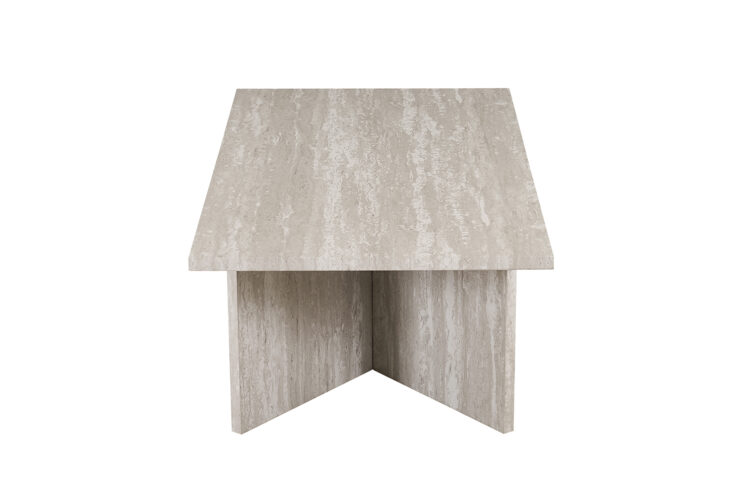 Table basse 'Litar' décor travertin gris - Image 5