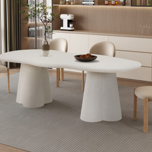Table 220cm 'Faro' ciment organique