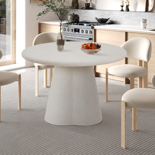 Table 120cm 'Faro' ciment organique