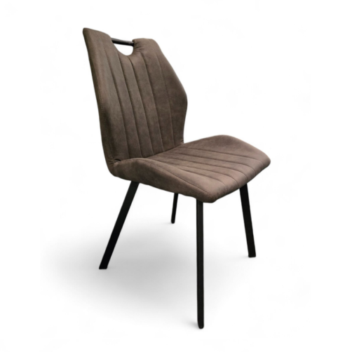 Chaise en microfibre 'Sabatera' gris