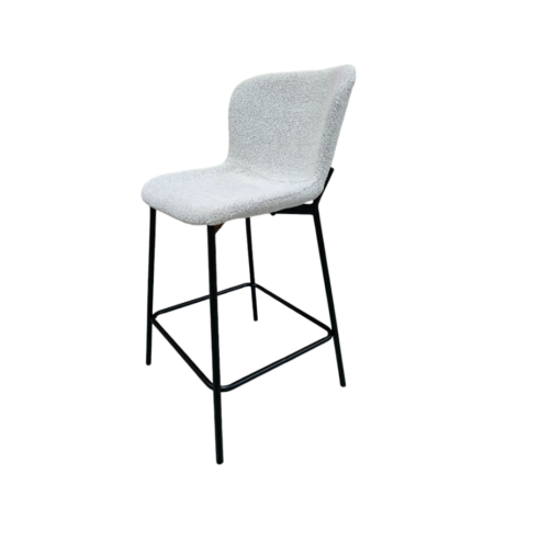 Tabouret de bar en tissu bouclé "Gomera"