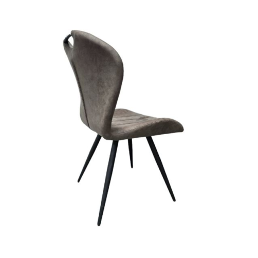Chaise en microfibre 'Valencia' gris