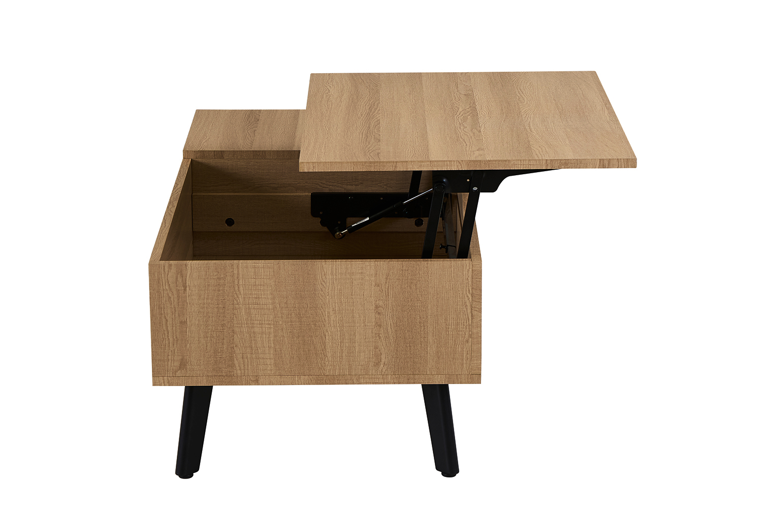 Table basse "Justine" plateau relevable décor chêne naturel - Image 10