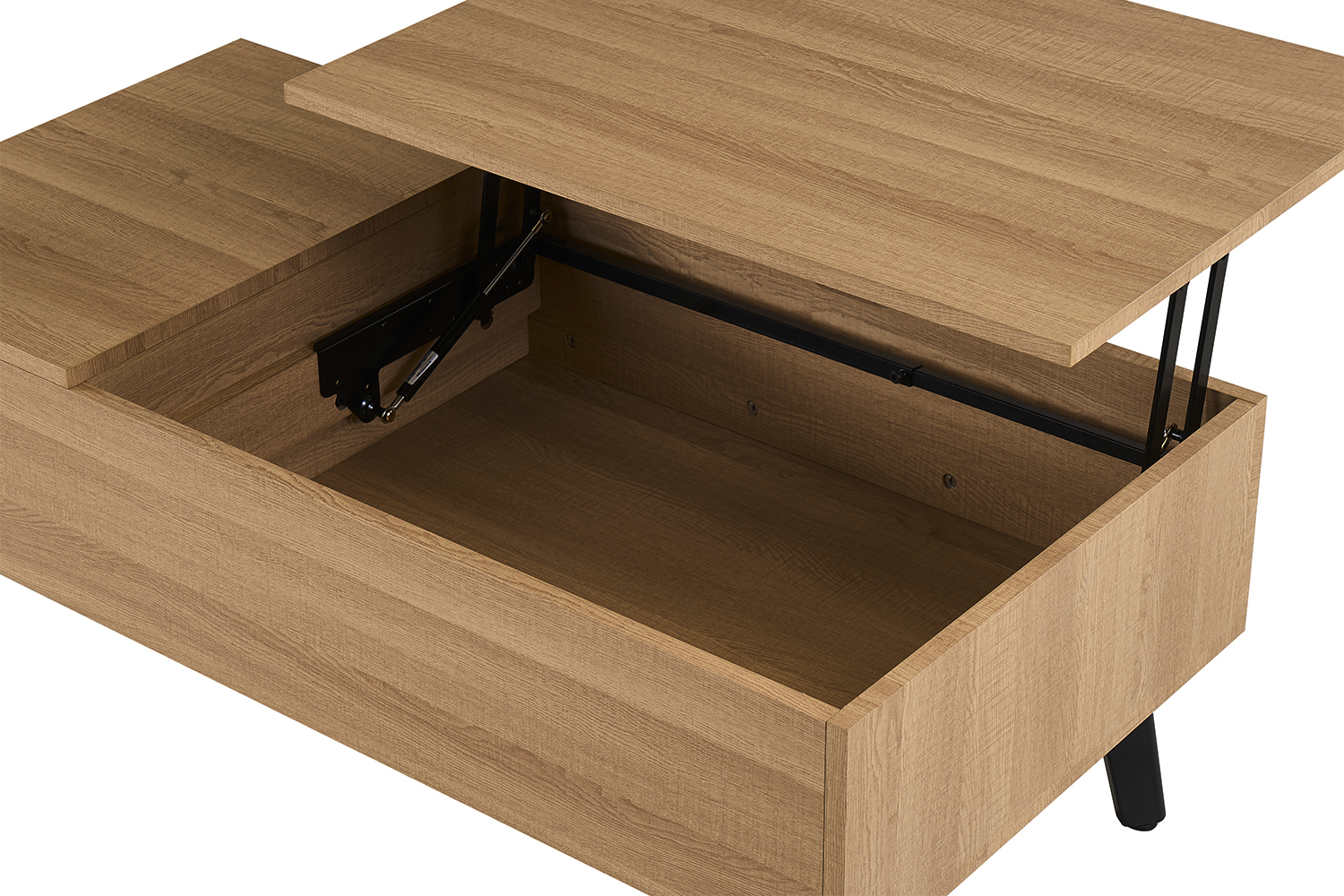 Table basse "Justine" plateau relevable décor chêne naturel - Image 11