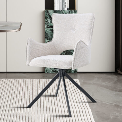 Chaise pivotante en tissu "Billy"