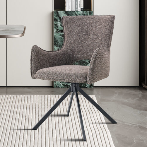 Chaise pivotante en tissu "Billy"