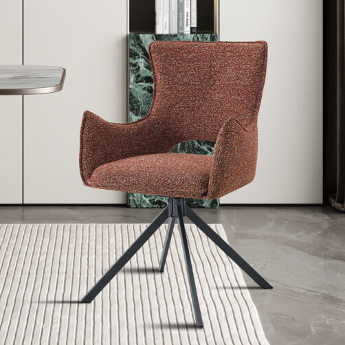 Chaise pivotante en tissu "Billy"