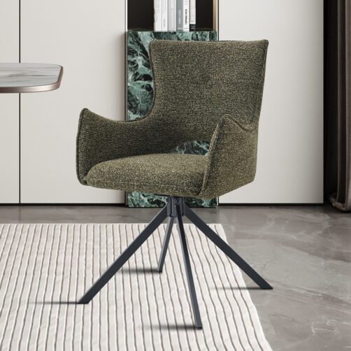 Chaise pivotante en tissu "Billy"