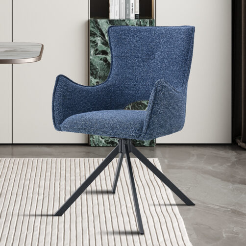 Chaise pivotante en tissu "Billy"