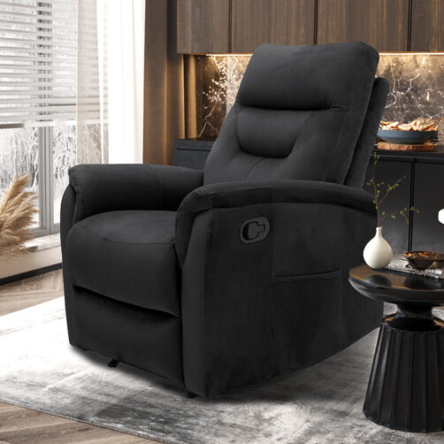 Relax 'Breda' réglable manuellement Tissu Noir