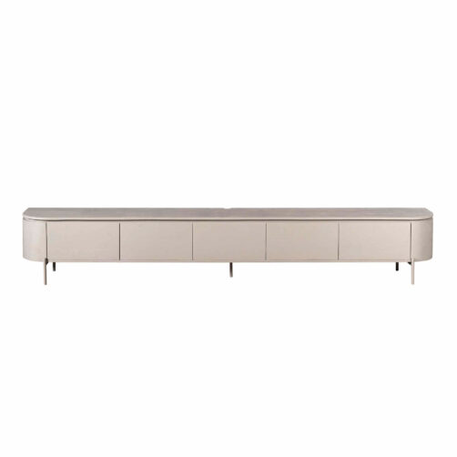 Meuble TV Excellent Taupe | Bois de manguier | 280 cm